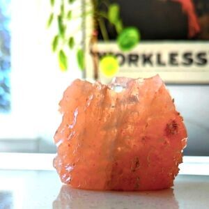 Salt Crystal Candle Tea Light Holder